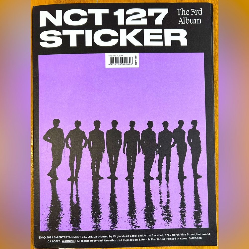 NCT 127 - STICKER - The 3rd Album - Kpop CD / Poster / Photobook
